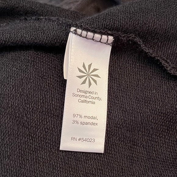 Athleta! Black casual dress hoodie Sz L - Picture 7 of 9